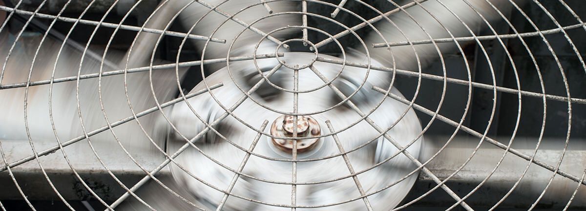 Close up of a working fan